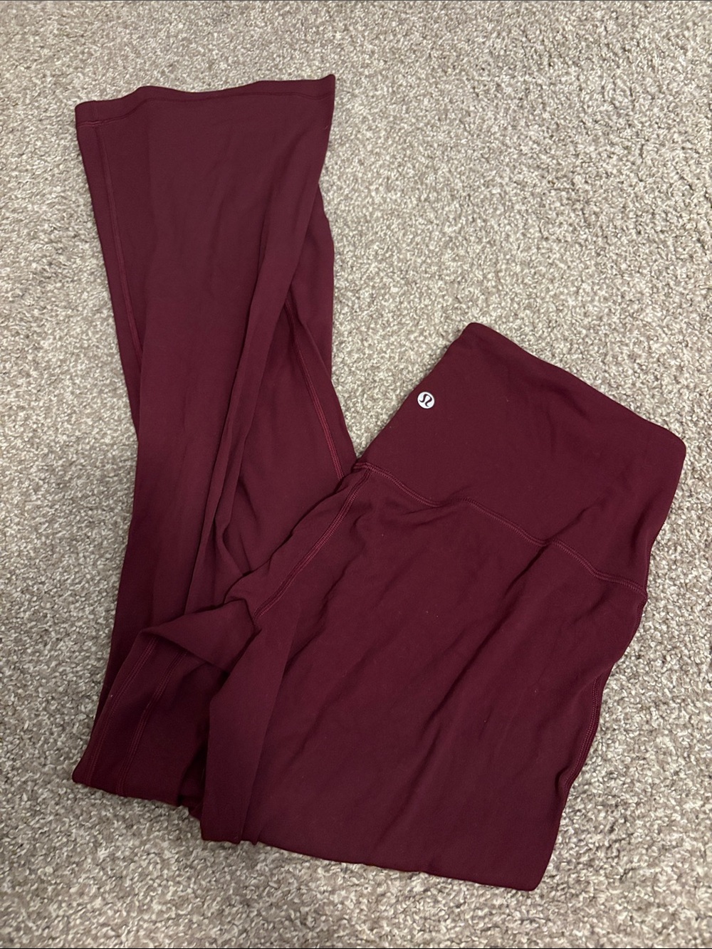 lululemon athletica Maroon High-Rise flare Leggings